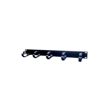 Cable management panel SWPCABLERING1U 19" 1U plastic black